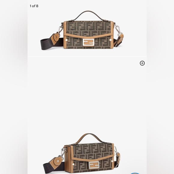 NEW Fendi Roma Mens Soft Trunk Baguette FF Fabric Bag 13Hx6.5Dx21.5Wcm - Picture 7 of 7